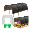 KJX 2 Pack 79"x40" Garden Shade Kit, 70% Garden Sun Shade Cloth with Hoops | Garden Shade Kit for Plants Heat