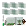 Plant Protectors from Animals - DIY Reusable Plant Cages for Outdoor Plants, Square Mesh Plant Covers Kits, 12"x12"