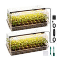 72 Cells Seed Starter Tray with Grow Light, Seed Starter Kit Full Spectrum with 5 Dimmable Brightness & Timer, Indoor
