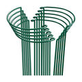 HiGift 10 Pack 24" H x 10" W Tall Plant Support Stakes, Half Round Metal Peony Cages and Supports, Monstera Plant