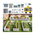 172FT Drip Irrigation System Kit with 2 Zone Water Timer for Garden | 1/2" High-Flow Mainline Auto Watering, 26pcs 360°