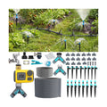 100FT Drip Irrigation System Kit with Water Timer for Garden | 1/2" High-Flow Mainline Auto Irrigation System, 16pcs