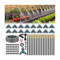 Drip Irrigation System 100FT 1/4", 360°Adjustable Garden Watering System with 16pcs Copper Nozzles, Drip Irrigation Kit