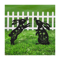 Metal Bunny Garden Decor,2 Pack Rabbit Silhouette Yard Art Outdoor,Rabbit Garden Stakes Decorations for Yard,Lawn,Patio,Easter Gifts for Women