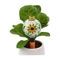 VOREEN Mosaic Plant Watering Globe with Terracotta Spike,Self-Watering Irrigation for Potted Plants,Sunflower-Inspired