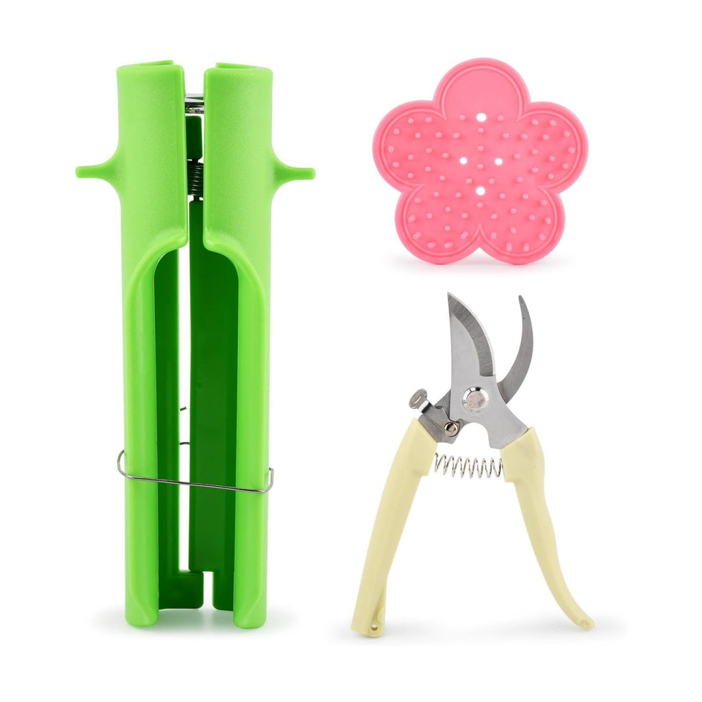 3 Pcs Rose Thorn Stripper Tool, Professional Thorn & Leaf Remover, Florist-Grade Thorns Remover for Roses with Safety Guard for Bouquets and Pruning, New Upgraded Design for Home and Florist Use