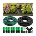 1/2" Soaker Hose Kit Mainline Tubing and Connectors, 50 feet | For Deep Root Watering Your Garden, Raised Beds or