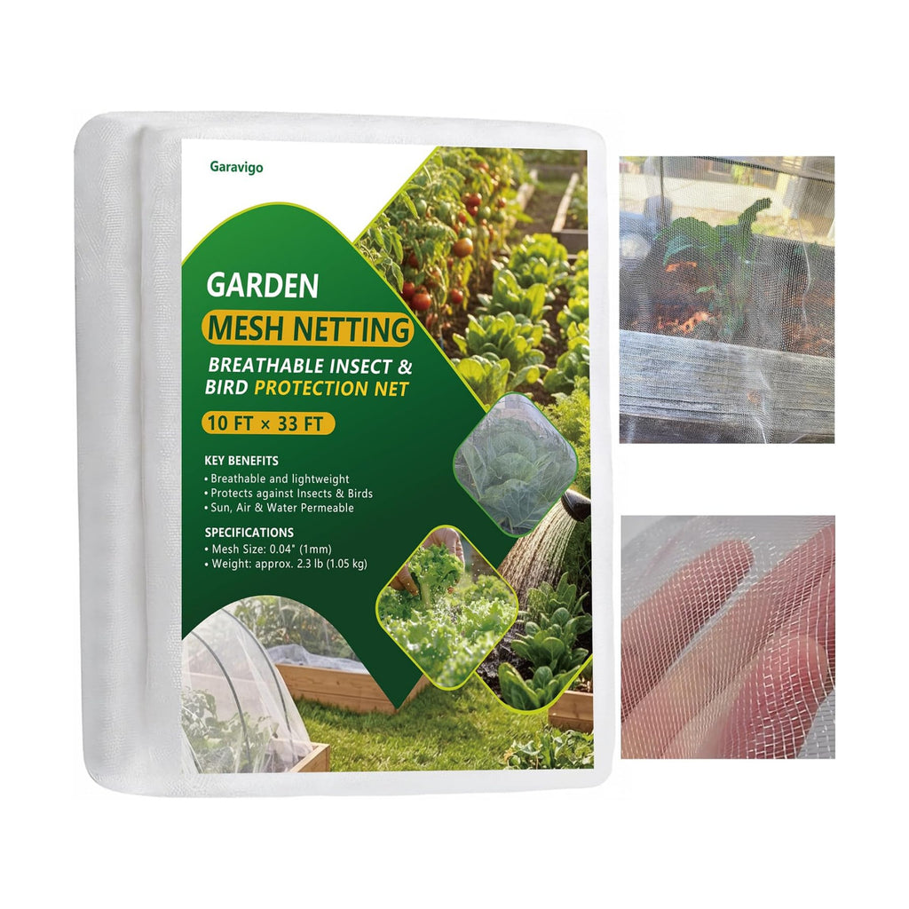 Durable Garden Fine Mesh Netting, 10x33ft Insect Netting for Plant