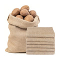 6 Pcs Burlap Bags, 29.53*19.69 Inch Natural Jute Single Burlap Sacks | Reusable & Breathable Plant Grow Bags with Rope