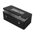 DreamsEden Metal Seed Organizer Storage Box - Rustic Garden Seed Saver Container for Packets with Hinged Lid Gifts for Homesteader Gardening (Black)
