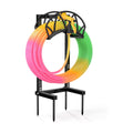 Garden Hose Holder, Freestanding Water Hose Reel Stand, Holds 160 FT, Black | Heavy Duty Detachable Hose Storage Rack