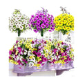 Geegoods 36 Stems Artificial Pansies Flowers for Outdoor