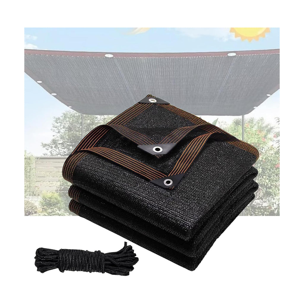 90% Shade Cloth for Garden- Breathable Mesh Tarp for Vegetables & Plants, Outdoor Patio Sun Shade with Grommets