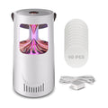 Fly Traps Indoor, Fruit Fly Trap for Home, Flying Insect Trap with Suction, Mosquito Traps Indoor & 10 Pcs Sticky Glue