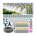 360°Adjustable Drip Irrigation System,200FT Irrigation System for Garden | 32 Copper Nozzles,141Pcs Automatic Misting