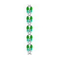 Rain Chains for Gutters Outside, 7.87FT Adjustable Glass Rain Catcher Chain | Heavy Duty Gutter Downspout Replacement