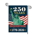 250 Anniversary Usa Garden Flags for Outside, 250 Anniversary USA Flag with Statue of Liberty Design, 1776-2026 Patriotic 4th of July Decorations Yard Sign Double-Sided Waterproof Flag 12x18 Inch 250 Year American Flag