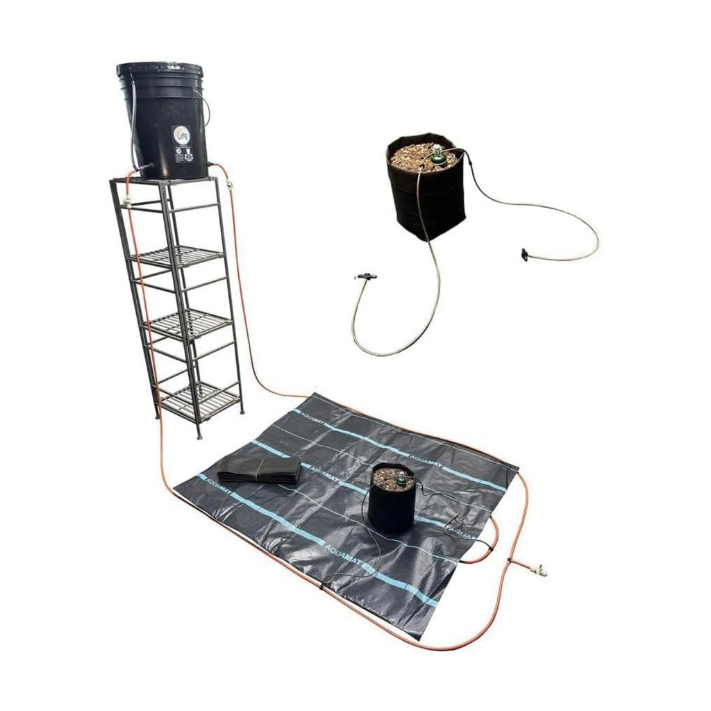 Grow Tent Irrigation Preset Blumat Kit for 4' x 4' Capillary Mat (Bucket not Included)