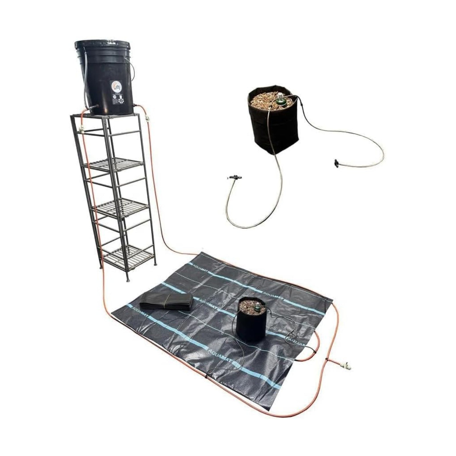 Grow Tent Irrigation Preset Blumat Kit for 4' x 4' Capillary Mat (Bucket not Included)