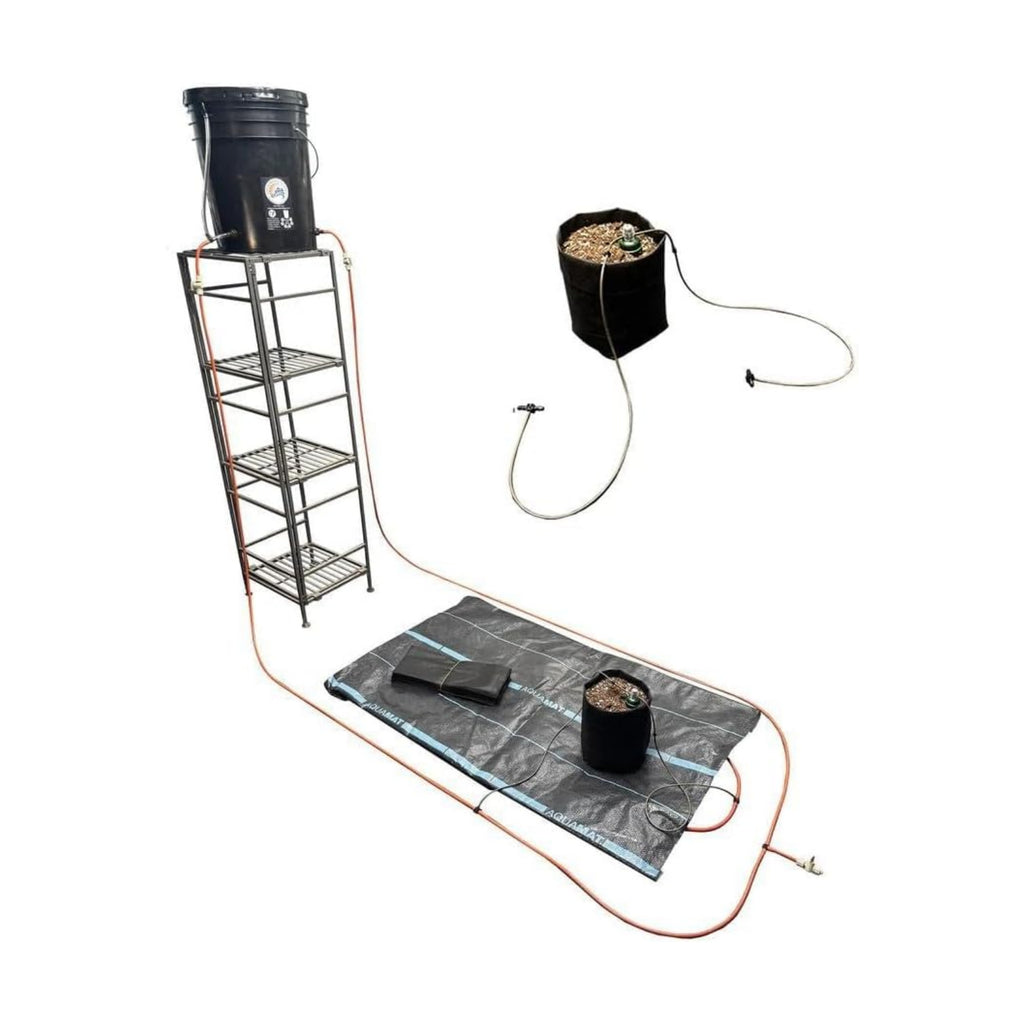 Grow Tent Irrigation Preset Blumat Kit for 2' x 4' Capillary Mat (Bucket not Included)