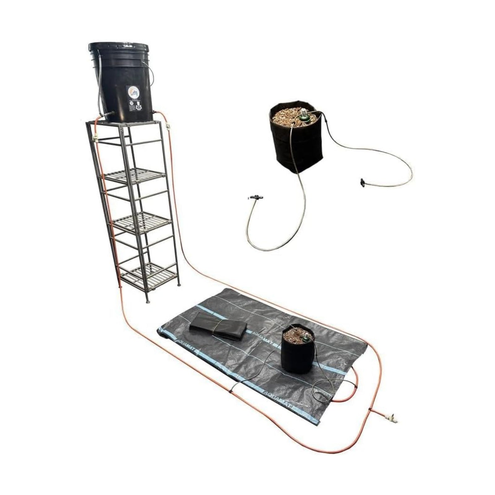 Grow Tent Irrigation Preset Blumat Kit for 2' x 4' Capillary Mat (Bucket not Included)