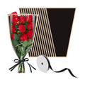 Jansun 40 Pcs Flower Wrapping Bags with Ribbon for Bouquet Packaging