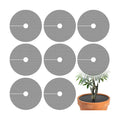 Adnee 8 Pcs 15.7 Inch Plant Pot Grids, Cuttable Plant Pot Soil Covers Protectors from Animals, Indoor Round Planter