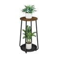 YINMIT Plant Stand Indoor Outdoor, 2 Tier Plant Stands, Flower Pot Holder | Small Plant Stand with Adjustable Feet