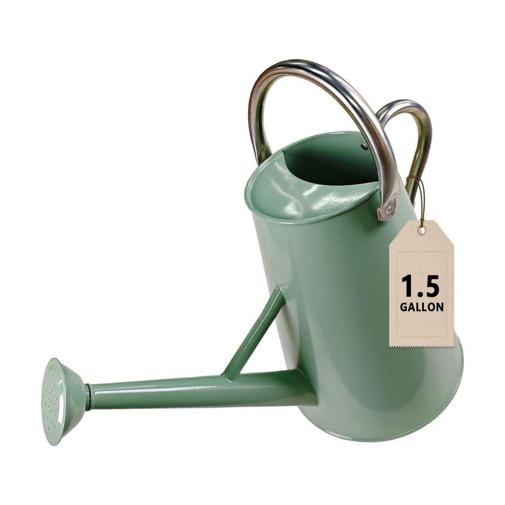 1.5 Gallon Metal Watering Can for Outdoor&Indoor Plants | Removable Sprinkler Head,Made of Premium Galvanized