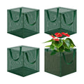 EBaokuup 4 Pcs Pond Planting Bag with Handle, Reusable 7 Inch Square Aquatic Mesh Plant Pot for Ponds, Breathable Green Water Garden Pond Plant Basket for Lotus Bog Terrestrial Plants