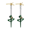 FANHAO 2 Pack Metal Lawn Sprinklers with Adjustable Telescoping Base, 3-Arm Water Sprinkler 360 Degree Rotation