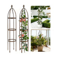 6.3FT, 100% Metal Thickened Garden Obelisk Trellis for Climbing Plants | 16mm Thick Steel Tubes, Sturdy Garden Trellis