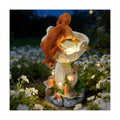 HUYIENO Solar Garden Statue Outdoor Decor Ornament Waterproof Solar Powered LED Lights for Yard, Patio, Lawn Gift for