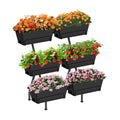 3-Tier Vertical Garden Planter with 6 Boxes, 31" Tall Raised Garden Bed | with Adjustable Feet, Suit for Herbs