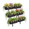 ETELI Vertical Garden Planter 3 Tier Vertical Raised Garden Bed with 6 Garden Planter Boxes Elevated Raised Bed with