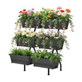 ETELI Vertical Raised Garden Bed 3 Tier Garden Planter Indoor Outdoor Herb Planter with 6 Removable Boxes Standing