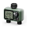Garden Hose Sprinkler Timer 1 or 2 Outlet Programmable Controller | Self-cleaning valve, rain delay, auto-off, IPX5