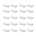 Farm Plastic Supply - Greenhouse Clamp 40 Pack - (3" Long x 3/4" Wide) - White ABS Clamps for Greenhouse, ABS Clips