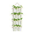 20 Tubes Hanging Plant Propagation Station,Hydroponic 4 Tiered Wall Planter | Wall Mounted Propagation Planters With