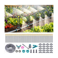 66 FT Drip Irrigation System - 360° Adjustable Garden Watering System | 40 Spray Nozzles, 2 Head, Garden Atomizing