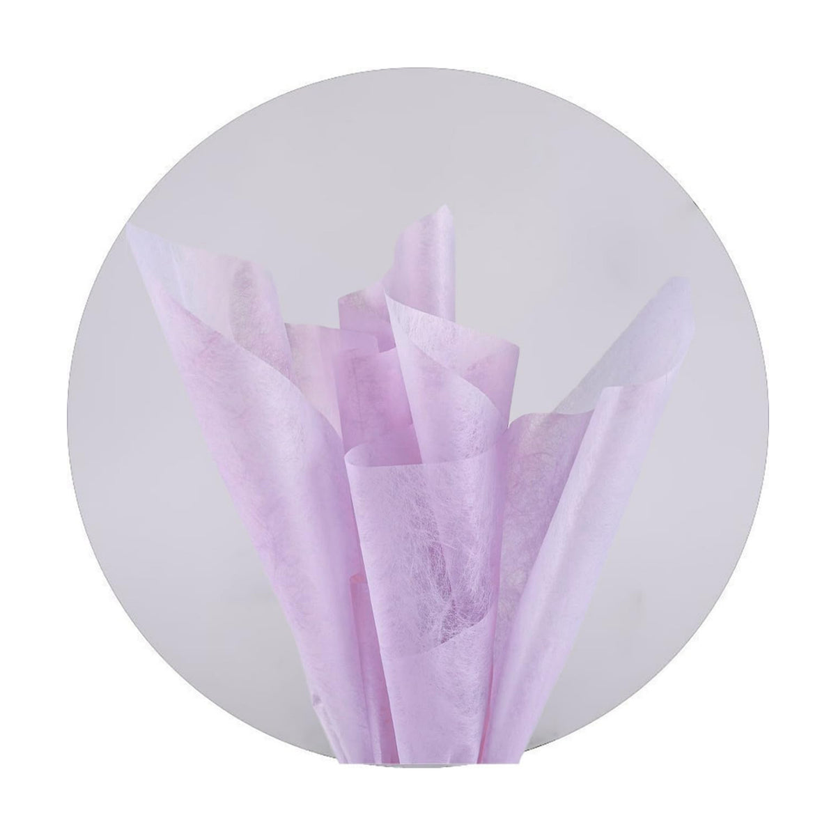 MLSG 96 Sheets Tissue Flower Wrapping Paper Cotton Wrapping Flower Paper Withdrawable Lining Paper Non-woven Waterproof Floral Bouquet Wraps For Florist Packaging Arrangement (Light Purple)
