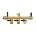 EBH Garden Hose Splitter 5 Way, Heavy Duty Solid Brass Hose Splitter with Shutoff Valves, Water Spigot Splitter With