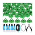 WILLBOND Plant Anchor Kit, 80 Pcs Vine Anchors 5 Pack Silicone Adhesive Sealant Garden Tie Tape Metal Wire Wire Cutters
