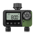 Sprinkler Timer 2 Outlets, Programmable Water Hose Timer with Rain Delay/Manual/Automatic Watering System, Outdoor