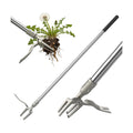 One-Piece Stand Up Weed Puller Tool with Long Handle, 47" Assembleless Stainless Steel Garden Weeder Dandelion Root