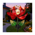 AIINY Solar Lights Outdoor Garden Decor, Solar Wind Spinner Yard Decorations Gifts for Outside, Lotus Windmill Pathway