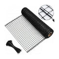 7x100ft Deer Fence Garden Netting 50GSM Square Mesh HDPE Black | Bird Netting And Fruit Tree Netting Shields