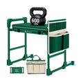Garden Kneeler and Seat Heavy Duty 600LBS w/ Thicken Wide Soft Kneeling Pad | Foldable Garden Bench Kneeler Anti-Tip