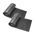 Sekcen Upgraded 2 Pack Rubber Mulch Roll Mat for Landscaping Recycled Rubber Walkway Black Permanent Mulch Pathway
