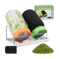 Seed Sprouting Jar Kit with Mung Beans 2.9oz, 2 Large Wide Mouth Mason Jars with Sprouting Lids, Blackout Sleeves